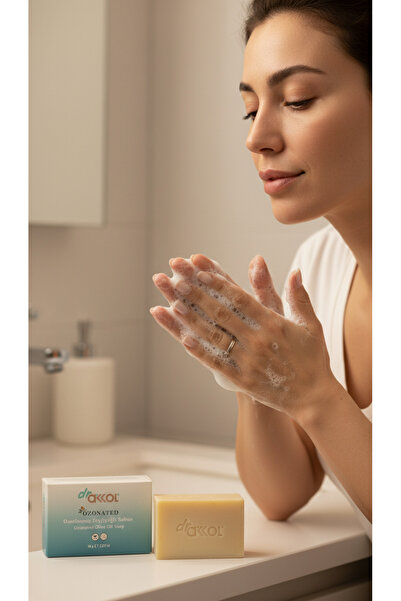 DR AKKOL صابون زيت الزيتون المعالج بالأوزون 80 جرام