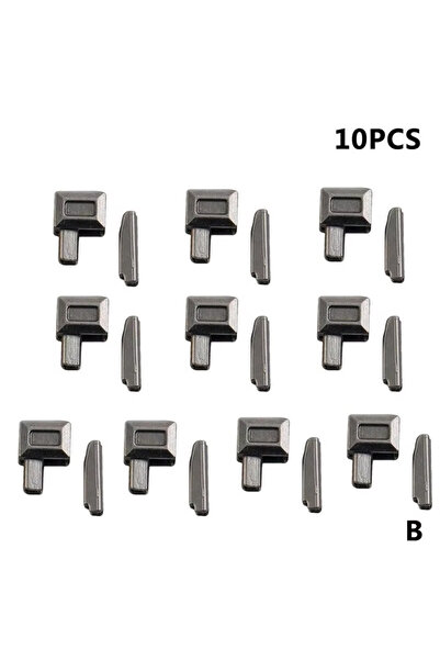 Choice 10pairs black 10 Pairs Repair Zipper Stopper Open End Zipper Stopper D...