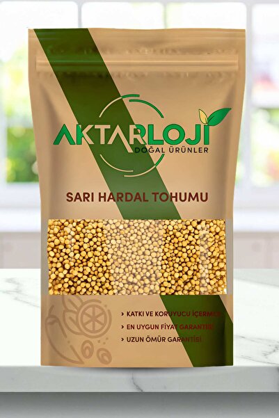 aktarloji 1 Kg Sarı Hardal Tohumu - Elenmiş, Temiz / Katkısız & Doğal