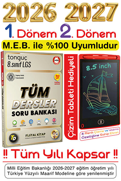 Tonguç Yayınları Tonguç 8. Sınıf Tüm Dersler Soru & Fijital Bankası Tüm Yılı ...