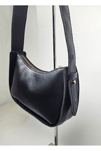 STEEPPOLO Geanta cu model bagheta neagra