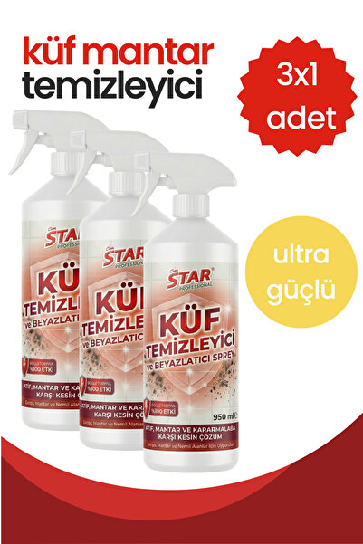 Can Star 3'lü Küf Temizleyici ve Beyazlatıcı Sprey 950 ML