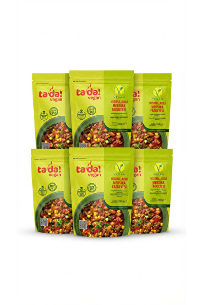 Tada Mısır Acı Soslu Meksika Fasulyesi Vegan 250 gr 6 lı Paket