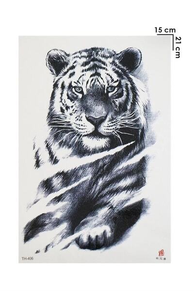 BiWini Kaplan Geçici Dövme Tattoo