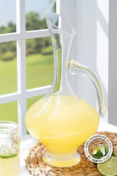 Glamis Selen Concept Lüx El Yapımı Cam Kulplu Sürahi