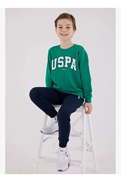 U.S. Polo Assn. МЪЖКИ СПОРТЕН КОМПЛЕКТ - ЛЕСЕН ЗЕЛЕН