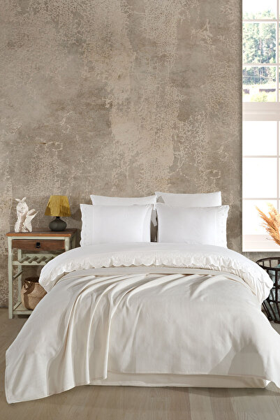 Elart Σετ Παπλωματοθήκης Miras 7 Τεμαχίων (220x240 εκ.) Κρεμ