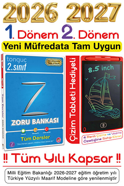 Tonguç Yayınları Tonguç 2. Sınıf Tüm Dersler Soru & Zoru Bankası Tüm Yılı Kap...