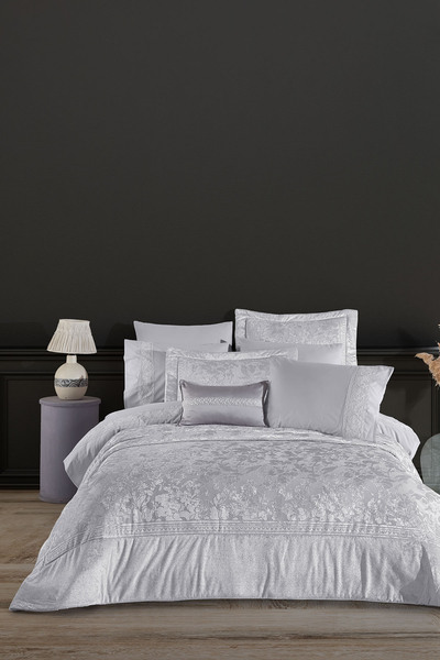 Elart Roseline Çeyiz Paketi 10 Parça (260x270 cm) Gri