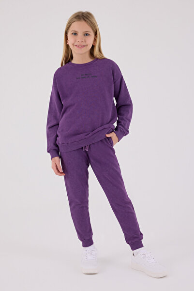 Rolypoly Girl's Purple Tracksuit Set