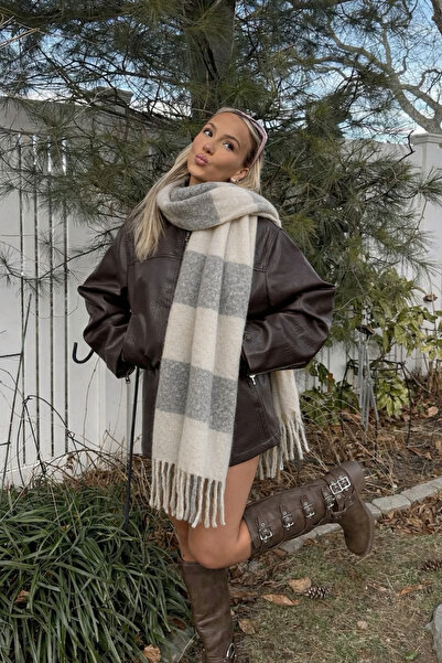 keisy Amela Premium Scarf Soft Textured Shoulder Shawl (Extra Thick and Soft)