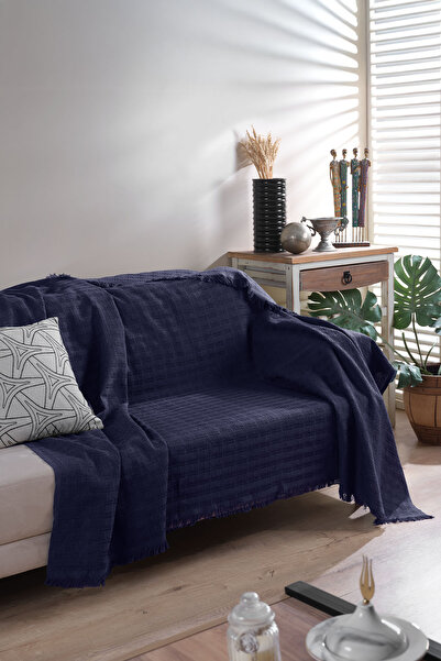 Elart Carlo Sofa Cover Sofa Shawl (170X200Cm) Navy Blue
