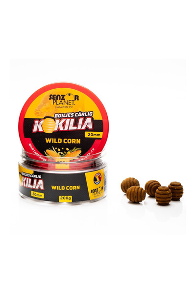 Senzor Planet Boilies Kokilia Hook cu porumb sălbatic 20mm 200g