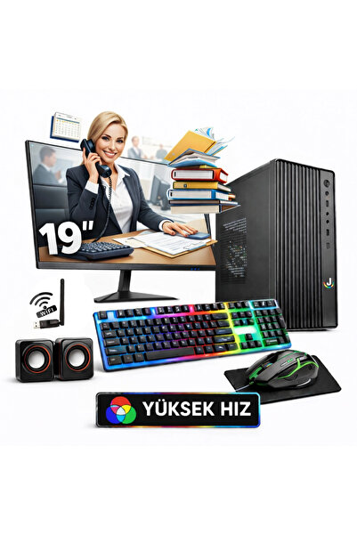 J-TECH WorkLine i5 3470 8GB 256GB SSD 19" Monitör Masaüstü Bilgisayar