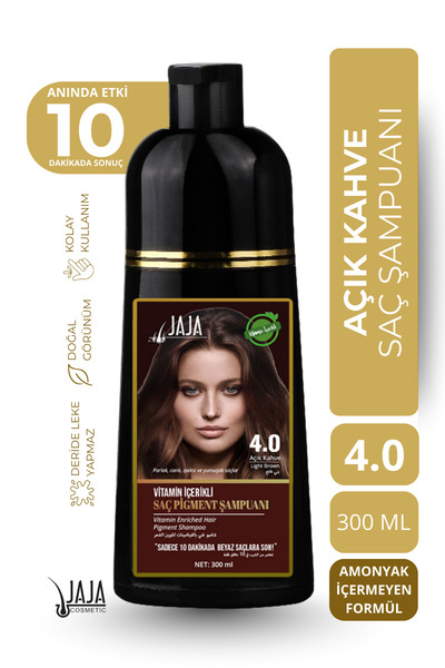 Jaja Açık Kahve (Light Brown) Saç Şampuanı 4.0 | 300 ML & Vitamin İçerikli
