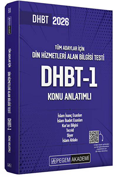 Pegem Akademi Yayıncılık 2026 Din Hizmetleri Alan Bilgisi Testi DHBT-1 Konu A...
