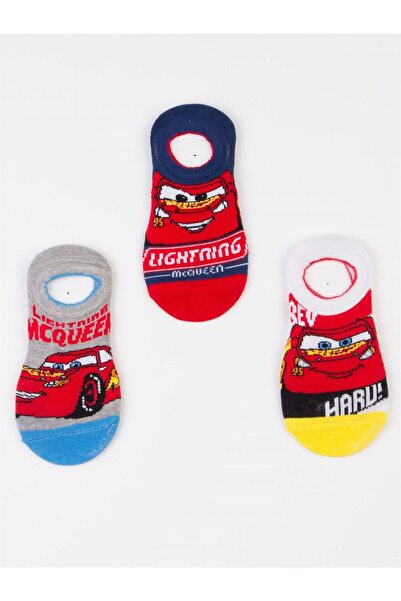CARS Disney Licensed Kids 3 Pairs Sneakers Socks 19832