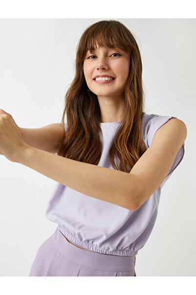 Koton Блуза с яка, къси ръкави