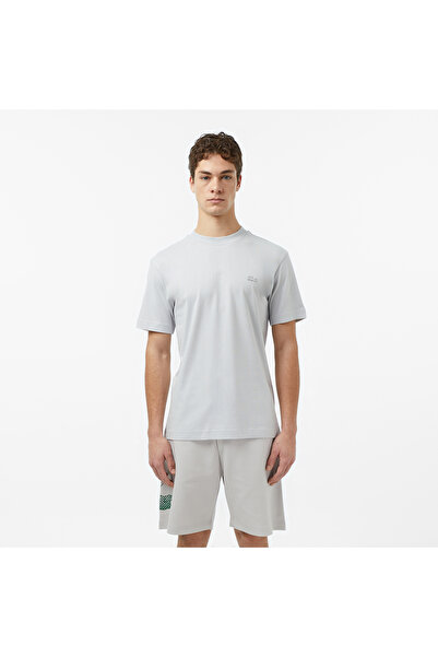 Lacoste Erkek Relaxed Fit Bisiklet Yaka Gri T-shirt