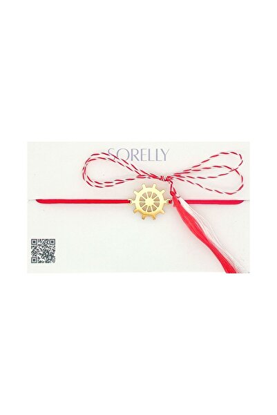 Bijuteria SORELLY Brățară Martisor placată cu aur de 18k, cu șnur Carma