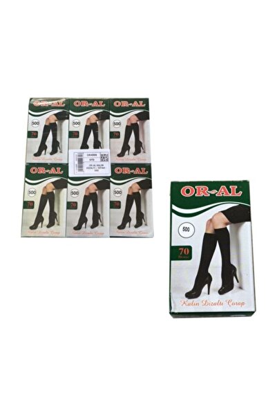 OR-AL Oral Women's Knee Socks 70 to 12 Li 86 Mink