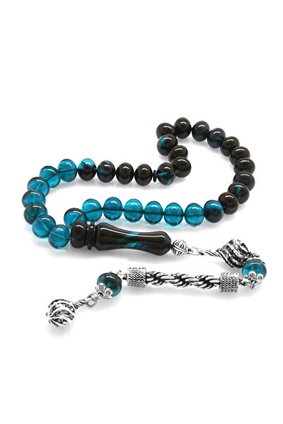 Tesbihane Ανθεκτικό στην αμαύρωση μεταλλικό σχοινί με φούντες, κομμένο σε τρο...