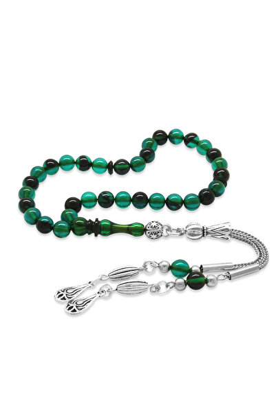 Tesbihane Нетемніючий металевий кулька з бахромою, обрізка зап'ястя, бірюзови...