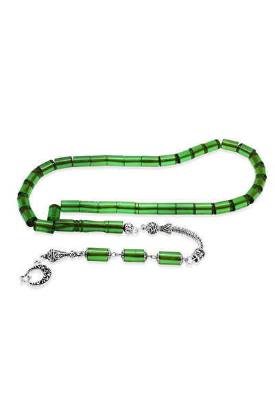 Tesbihane Ateş Kehribar Tesbih - Metal Püsküllü - Özel Hediye Kutulu - Kesme ...