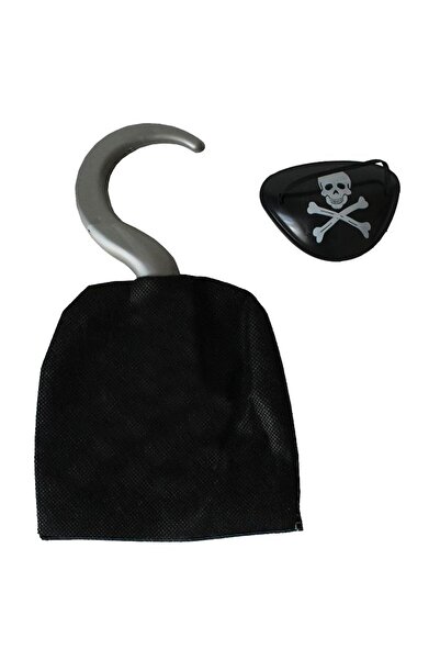 partidolu Kumaş Korsan Kancası ve Korsan Göz Maskesi Seti halloween
