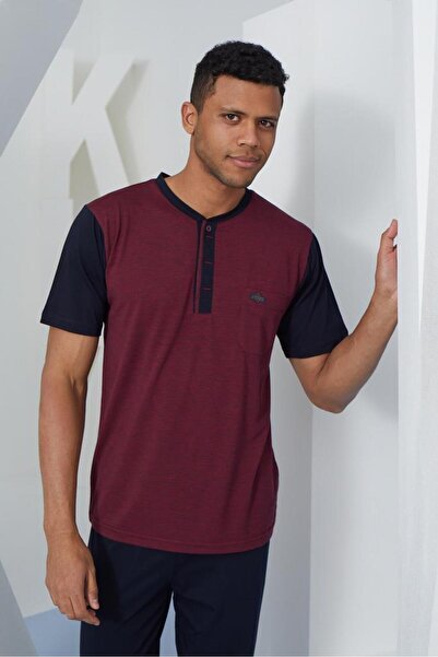 KLY Чоловічий піжамний комплект з коміром-стійкою Комфортний сон