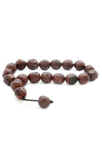 Tesbihane Natural Cut Dark Brown Scented Andız Tree Efe Rosary with System