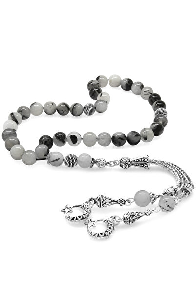 Tesbihane Αμαυρώστε το μεταλλικό αστέρι και φεγγάρι με φούντα σφαίρα κομμένο ...