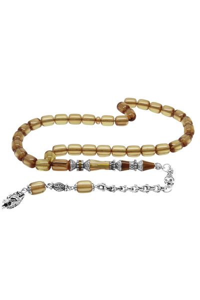 Tesbihane Kararmaz Metal Bozkurt Püsküllü Alpaka Nakkaş İmameli Kapsül Kesim ...