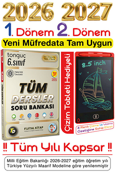 Tonguç Yayınları Tonguç 6. Sınıf Tüm Dersler Soru & Fijital Bankası Tüm Yılı ...