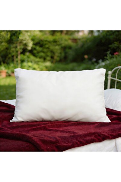 happynest Perna Ferma HappyNest, 50x70 cm, cu 100% puf de gasca, Alb