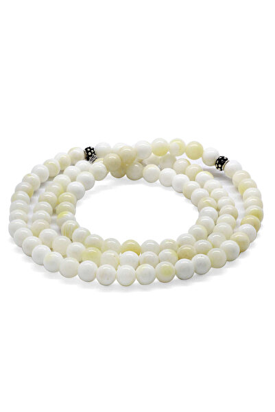 Tesbihane Κολιέ-βραχιόλι Ροζάριο 3 σε 1 με 99 κόκκους Κοσμήματα από φυσική πέ...