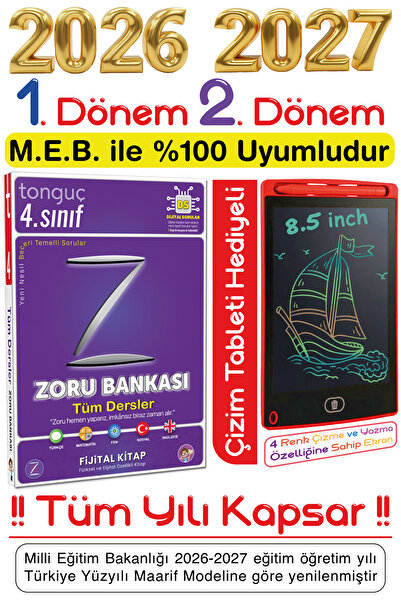 Tonguç Yayınları Tonguç 4. Sınıf Tüm Dersler Soru & Zoru Bankası Tüm Yılı Kap...