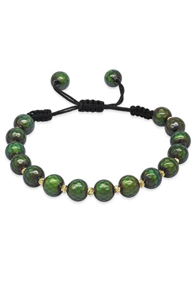 Tesbihane سوار نسائي من المكرامية المنسوجة باللون الذهبي مزين بكرة دوريكا وحج...