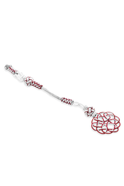 Tesbihane Κόκκινο και λευκό χρώμα, επιχαλκωμένη φούντα Kazaz