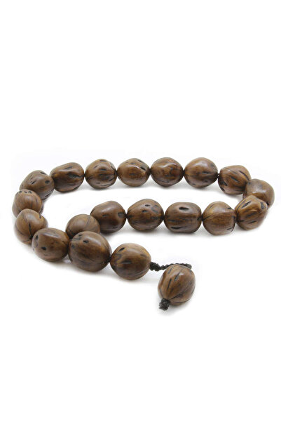 Tesbihane Natural Cut Dark Brown Scented Andız Tree Rosary with System