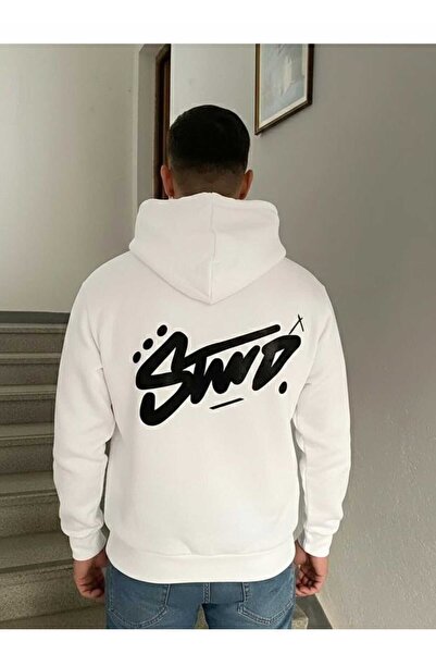 DİVİN Чоловічий капюшон з принтом stw2 sweat Якісна 3-ниткова тканина, сучасн...