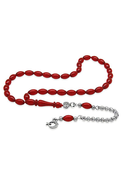 Tesbihane سبحة معدنية مقاومة للصدأ بتصميم سلسلة ألبانية مزينة بشرابة وعلم على...