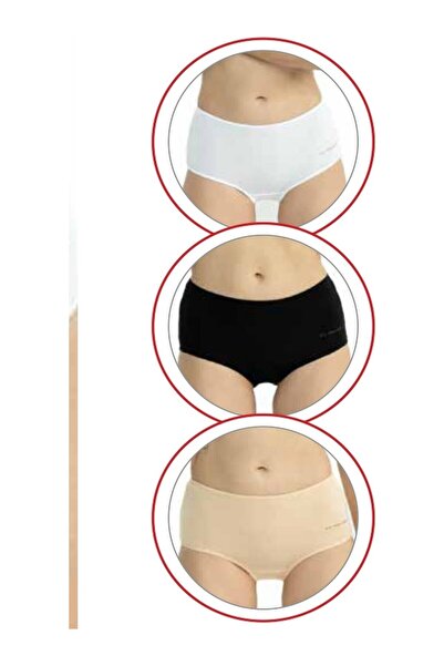 U.S. Polo Assn. Γυναικείο βαμβακερό εσώρουχο ψηλόμεσο 3 τεμαχίων-67008