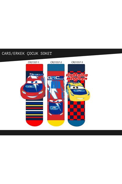 Çimpa Mcqueen Cars 21557 Model Single Socks