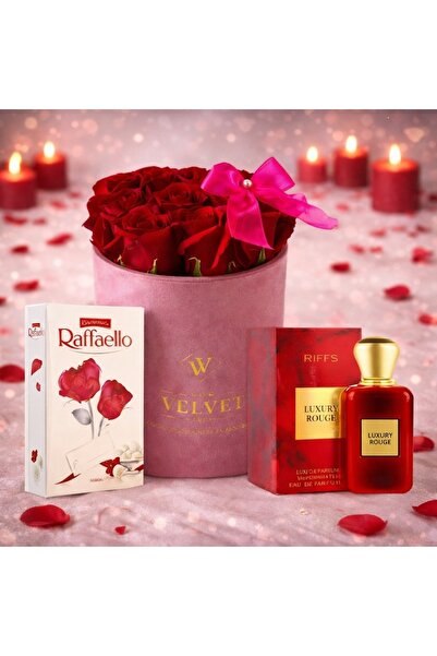 velve Pachet dama VLV, cu trandafiri de sapun, parfum Riiffs Luxury Rouge si ...