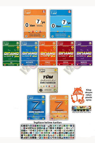 Tonguç Yayınları 7. Sınıf Konu Anlatımlı Dinamo Zoru Soru Bankası Seti Tüm De...