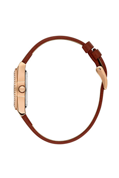 Daniel Klein Premium Dark Red Leather Watch for Women DK.1.14114-6