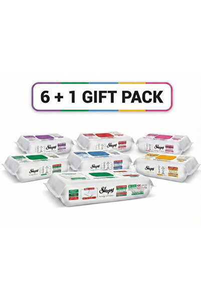 Sleepy Șervețele umede de curățat suprafețe MIXTE 6x100 buc - CADOU 1x50 buc ...