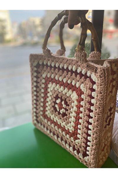Doğadan Handmade MOTİFLİ ÖRGÜ ÇANTA