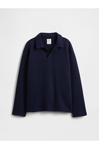 GAP Erkek Çocuk Lacivert Polo Sweatshirt